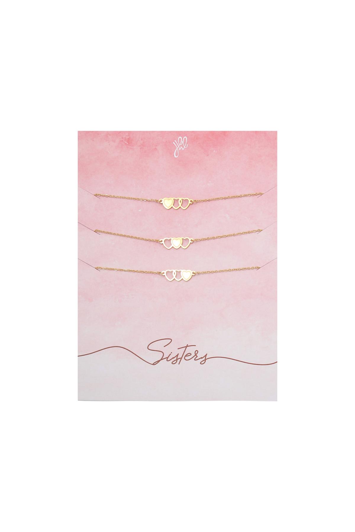 Groothandel Armband RVS Basisvorm Three Sisters, foto 4 van 4