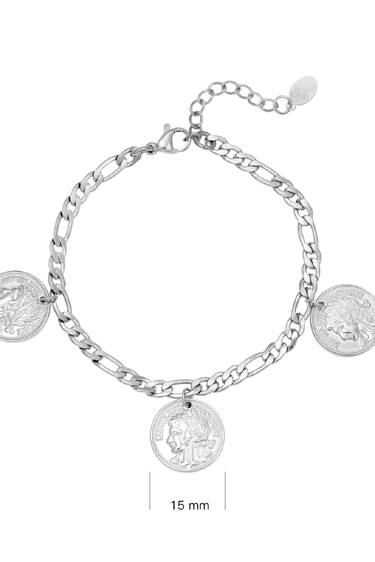 Bracelet Ancient Coinage Silver Color Stainless Steel h5 Picture4