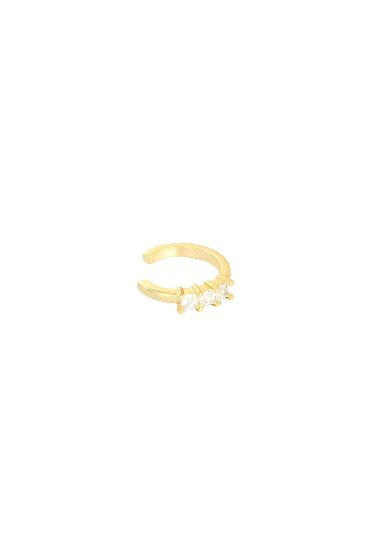 Groothandel Earcuff Goudkleurig Koper Eenvoudige Vorm Lana