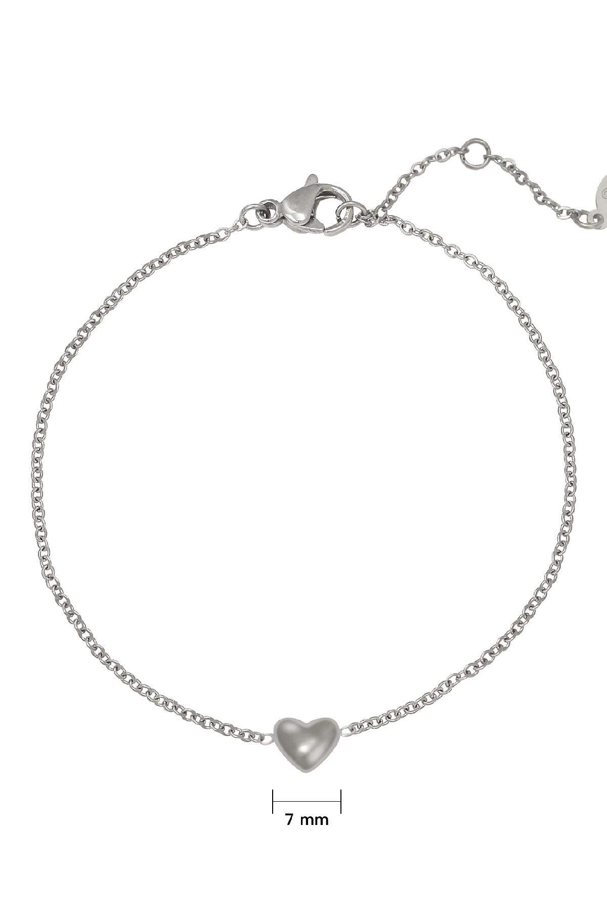 Pulsera Always in my Heart Plata Acero inoxidable Imagen3