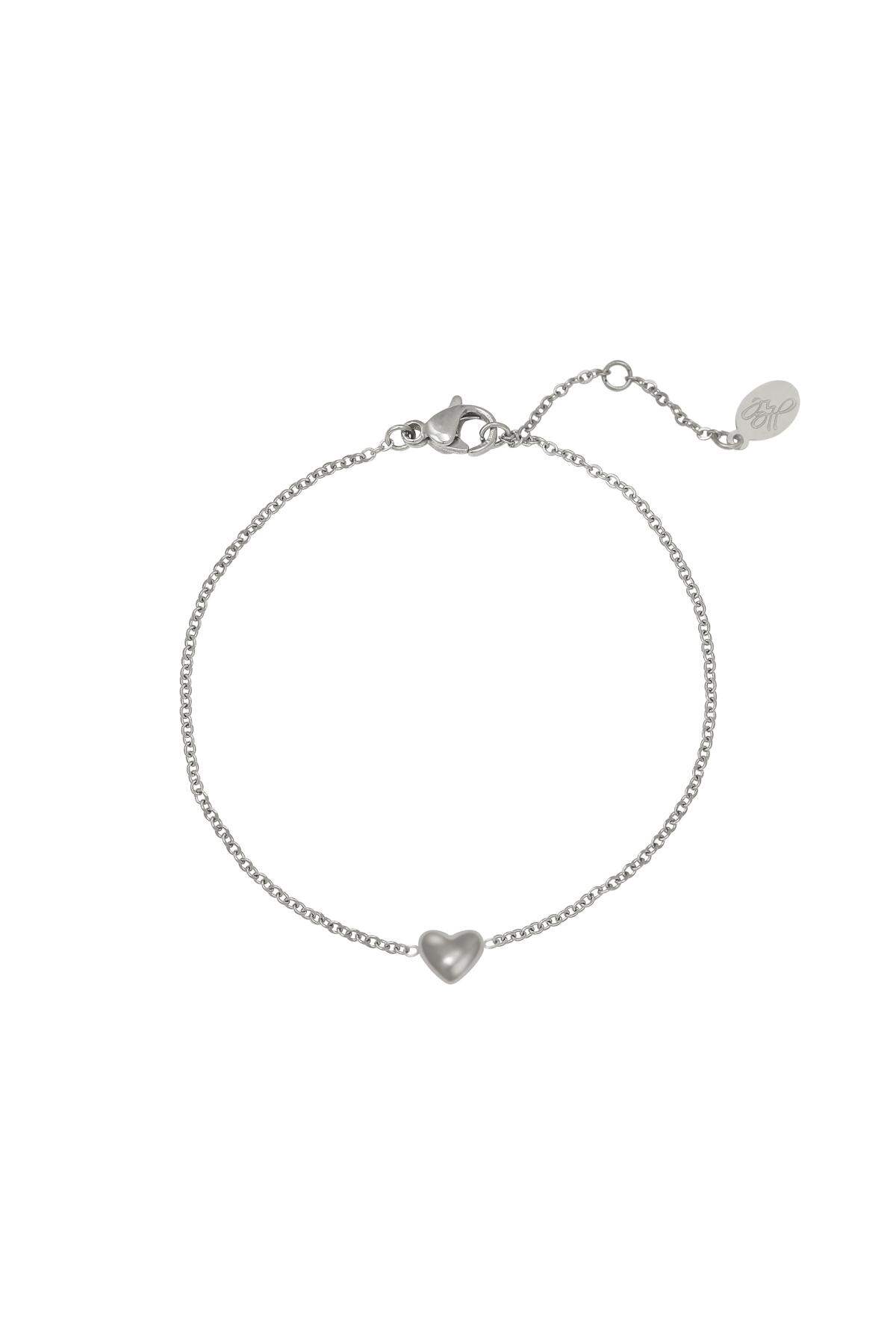 Pulsera Always in my Heart Plata Acero inoxidable h5 