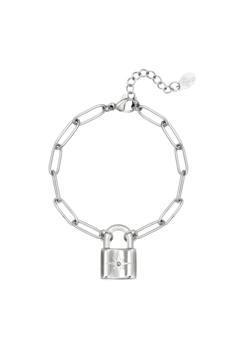 Armband Cute Lock Goldfarbe Edelstahl 