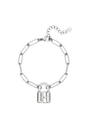 Armband Cute Lock Goldfarbe Edelstahl h5 
