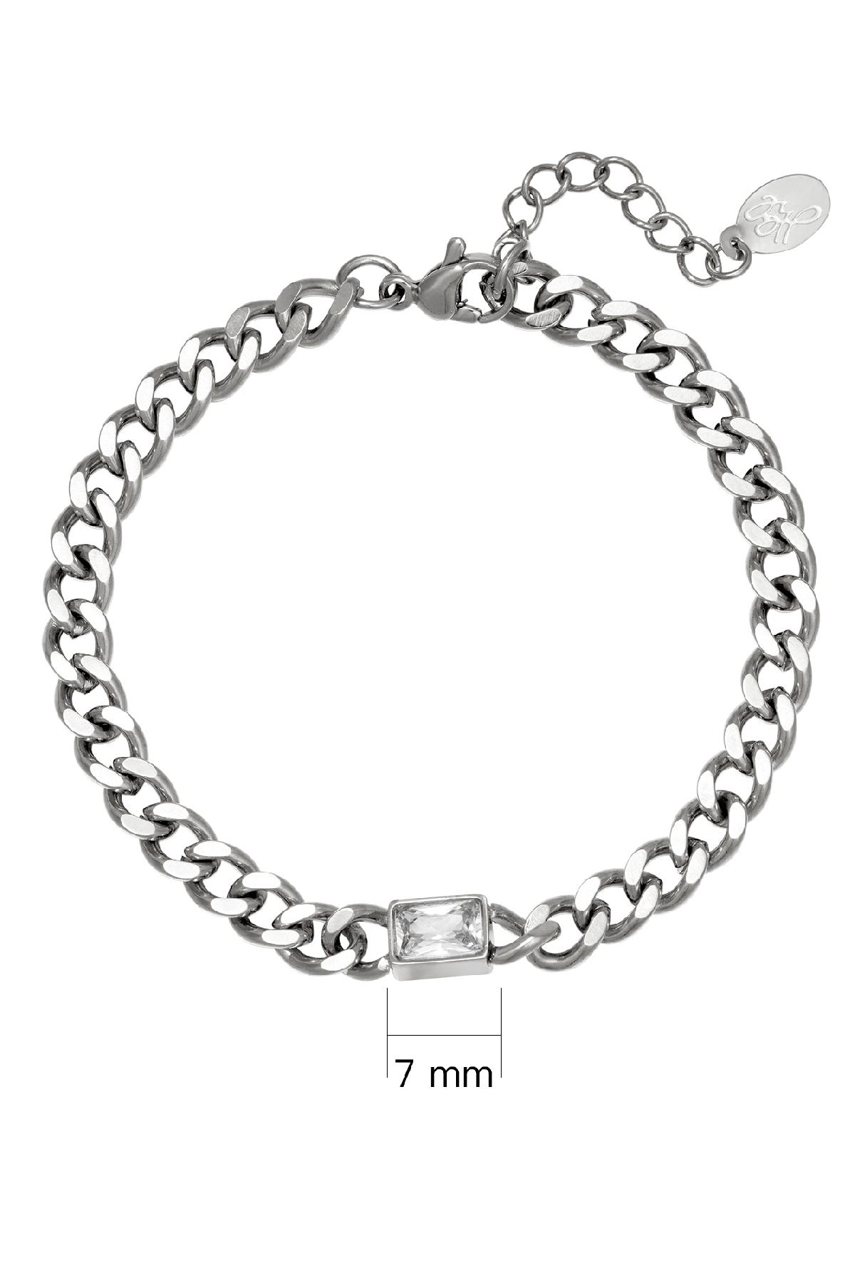 Pulsera Diamond In Chain Plata Acero inoxidable Imagen2