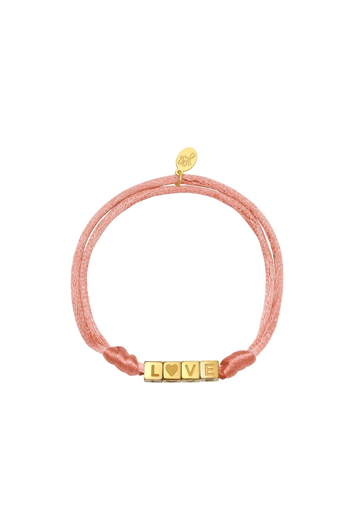 Groothandel RVS Armband Basisvorm Satijnen Afwerking Liefdesdesign voor Vrouwen Set van 1