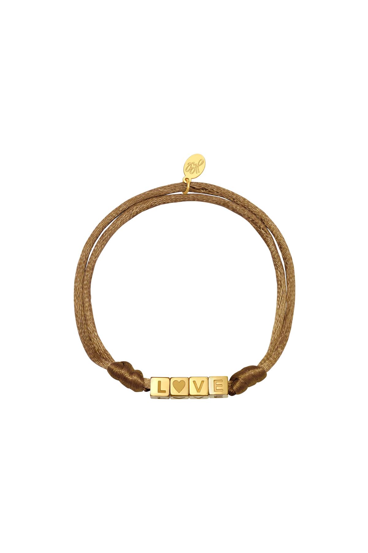 Groothandel RVS Armband Basisvorm Satijnen Afwerking Liefdesdesign voor Vrouwen Set van 1, foto 3 van 4