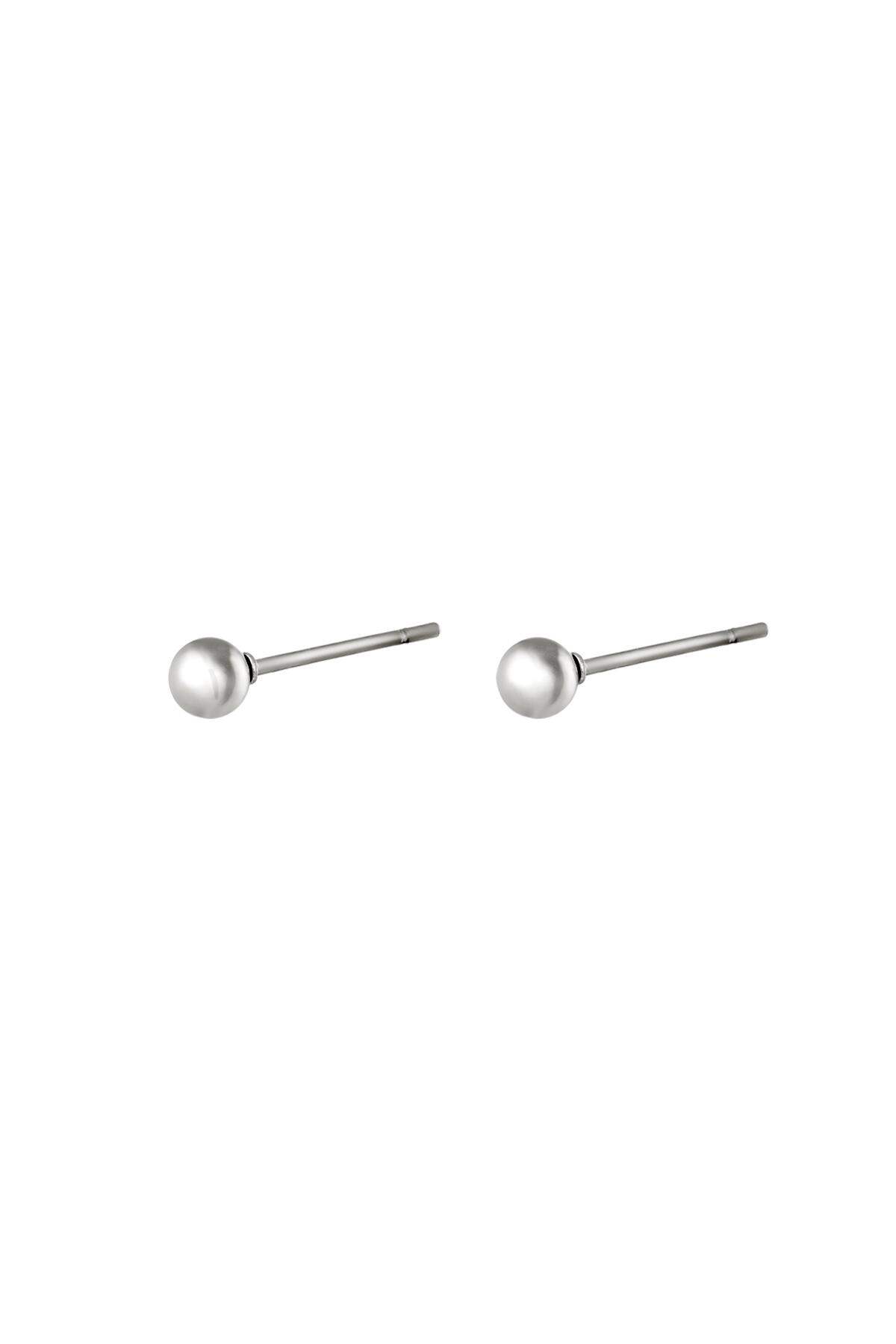 Ohrringe Midi Dot Silber Edelstahl