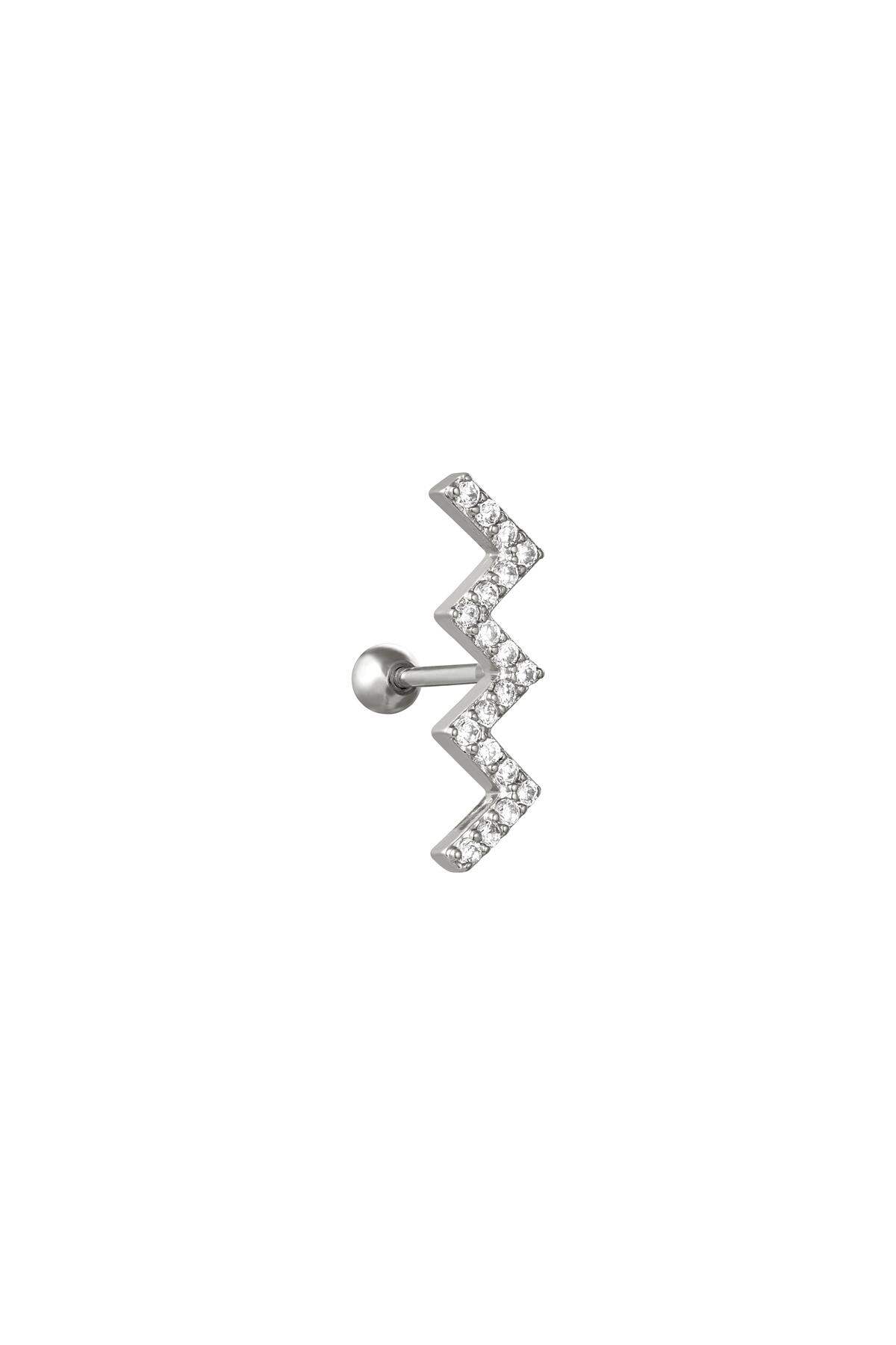 Piercing Lightning Silver Color Copper
