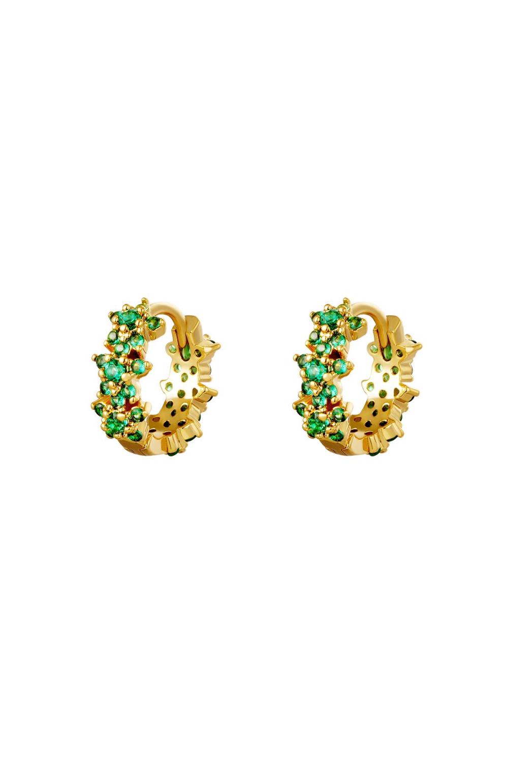 Creolen Mit Stern-Strass - Kupfer 