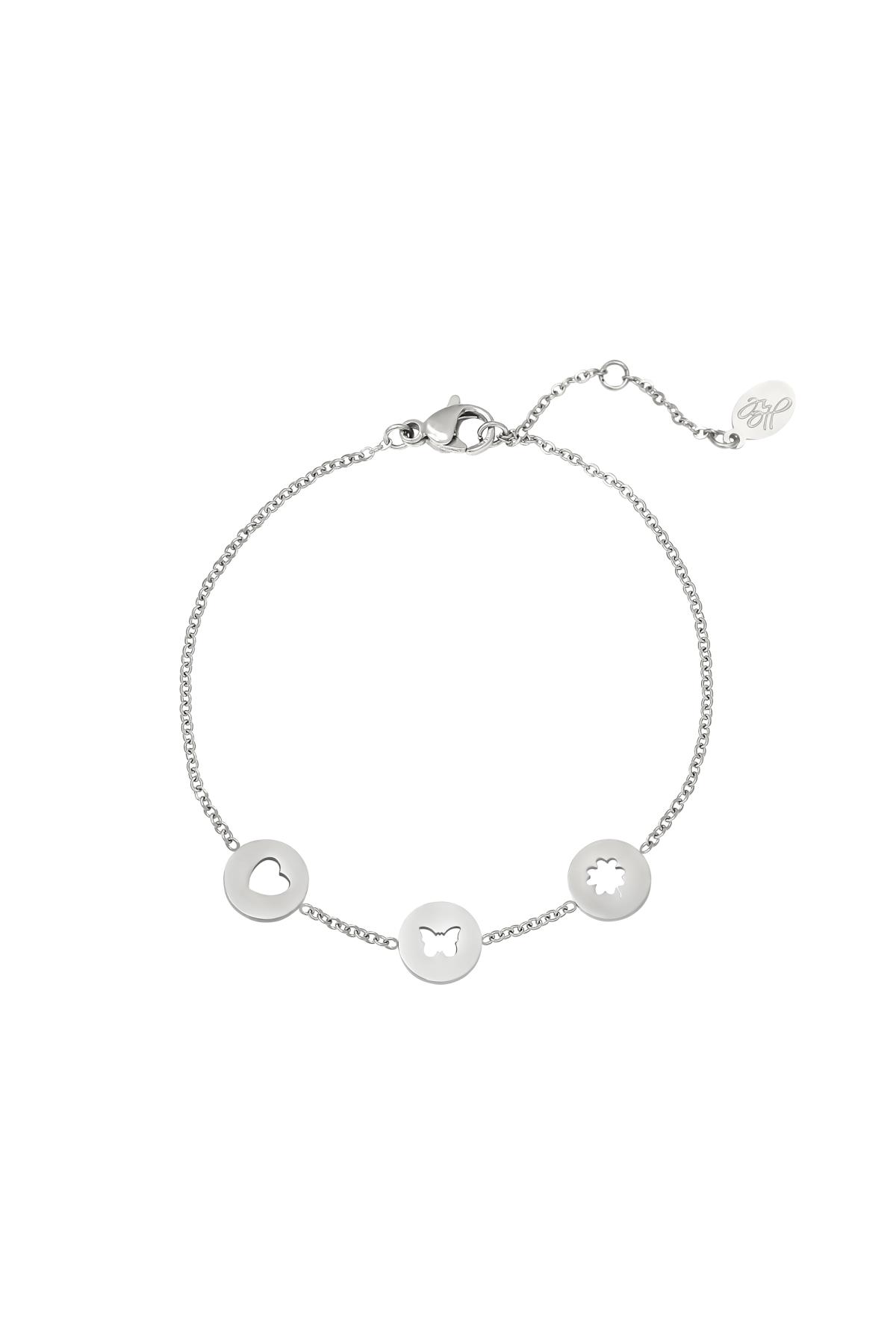 Groothandel Armband RVS Goudkleurig Zilver voor Vrouwen Set van 1 Sweet Day
