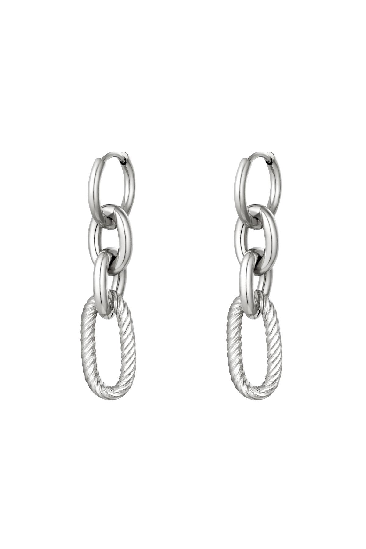 Earrings Spicy Silver Color Stainless Steel 