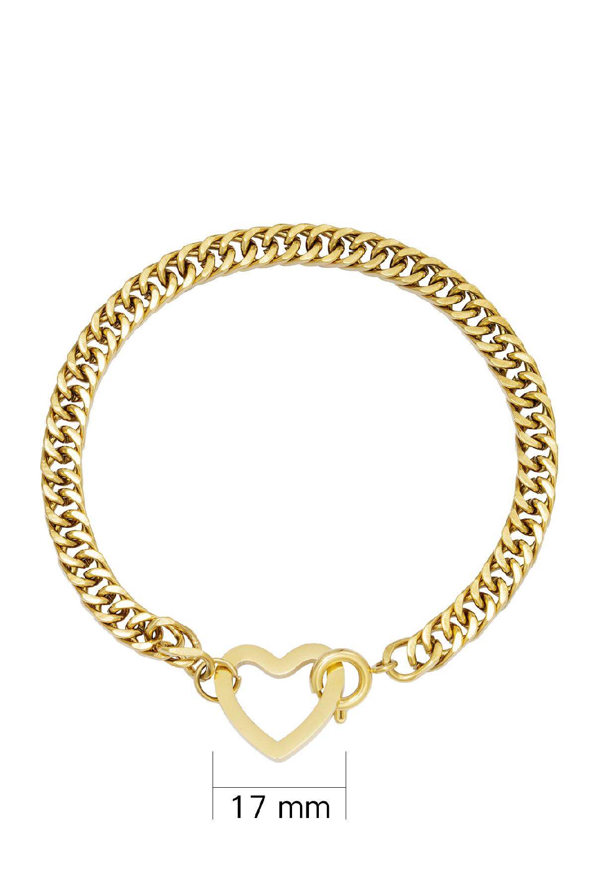 Bracelet Lovely Gold Stainless Steel h5 Immagine3