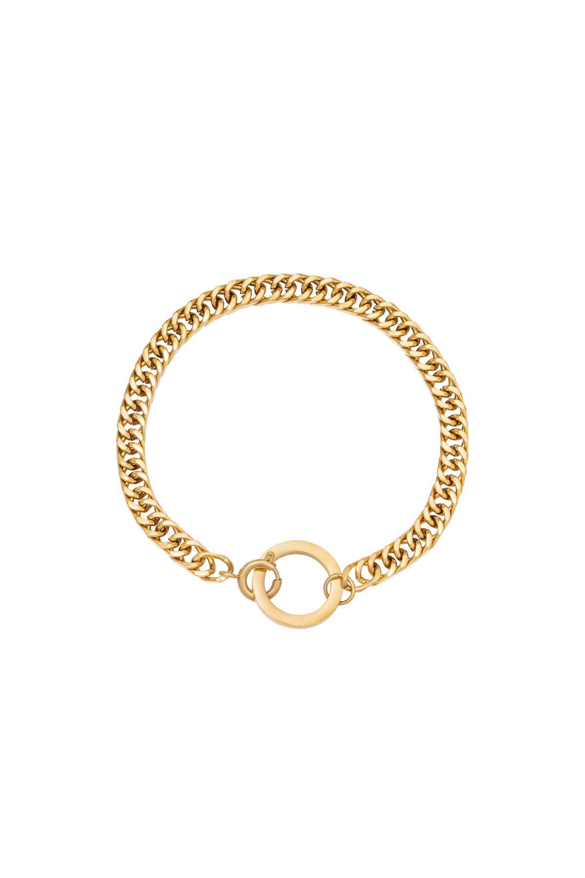 Pulsera Connect Color dorado Acero inoxidable 