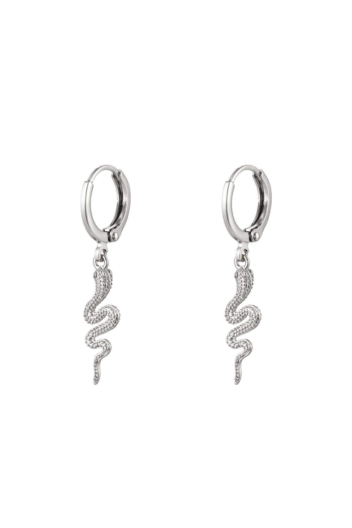 orecchini special snake silver color