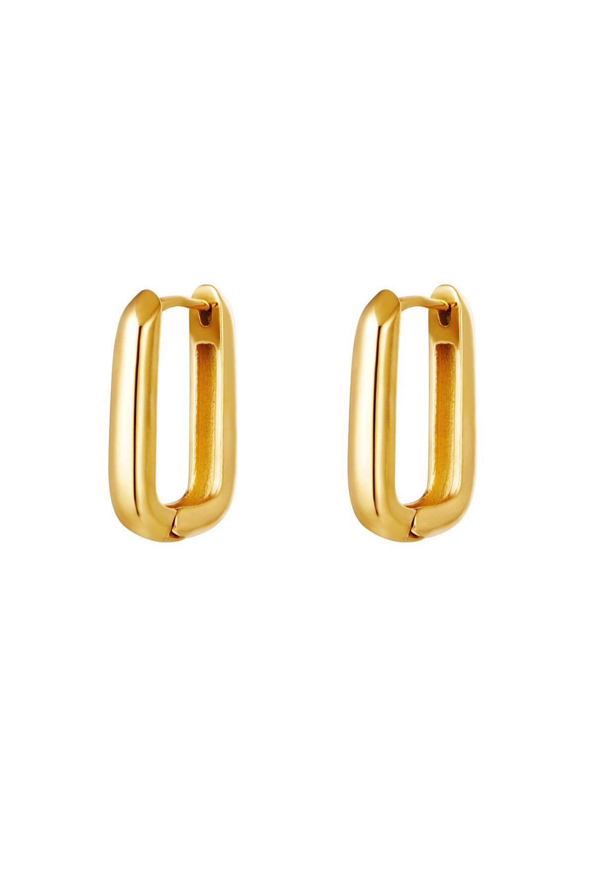 Boucles d'oreilles carré grand Acier inoxydable h5