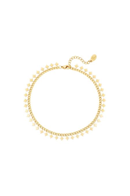 stainless steel bracelet sparkling stars
