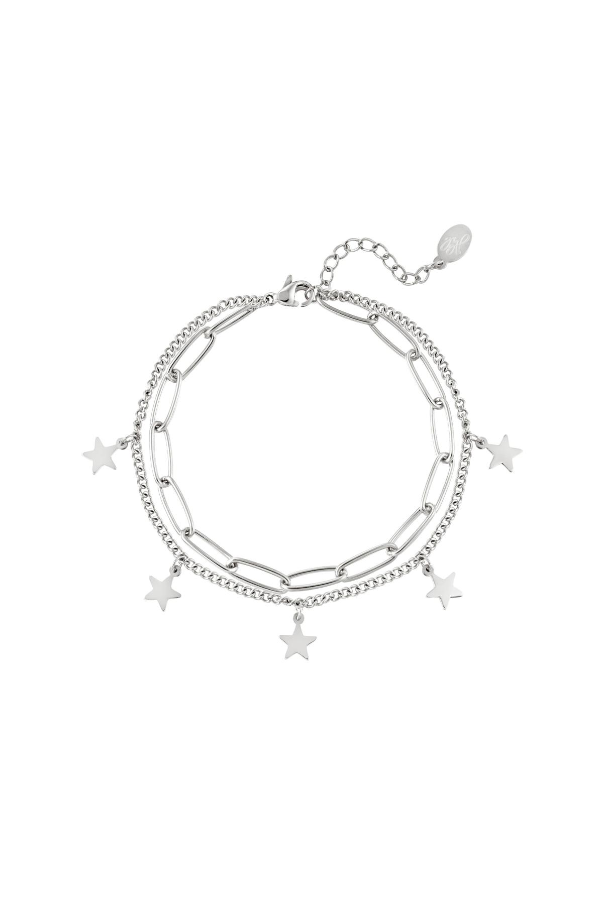 Groothandel Goudkleurig RVS Sterren Ketting Armband Set van 1, foto 3 van 3