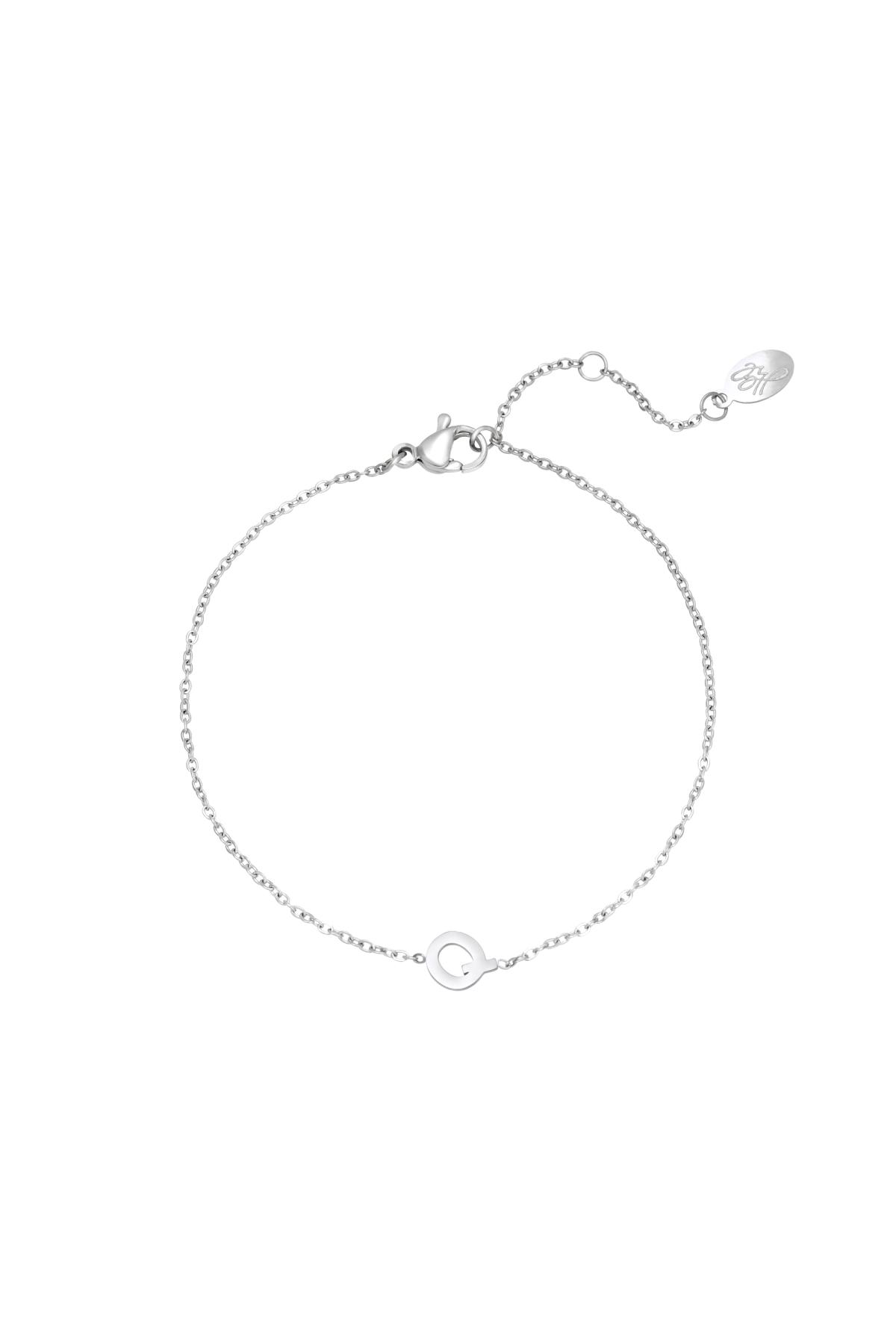 Groothandel RVS Armband Eenvoudige Vorm Initiaal C Sieraden, foto 4 van 5