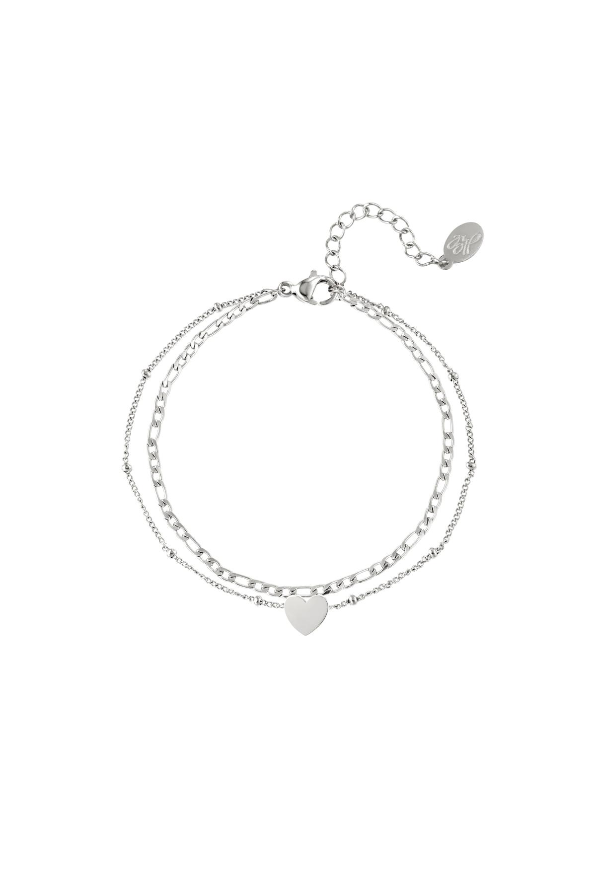 Groothandel RVS Hart Armband voor Vrouwen Basic Uitvoering -