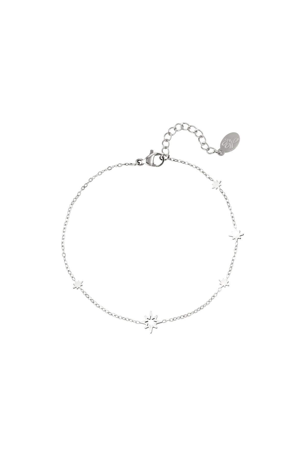 Stelle con bracciale in acciaio inossidabile Silver Color Stainless Steel 