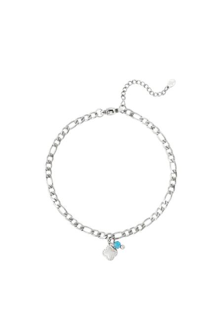 stainless steel bracelet with stone