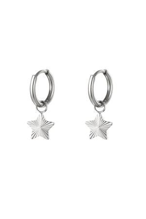 Rvs Oorbellen Ster Goud Kleur Stainless Steel h5 