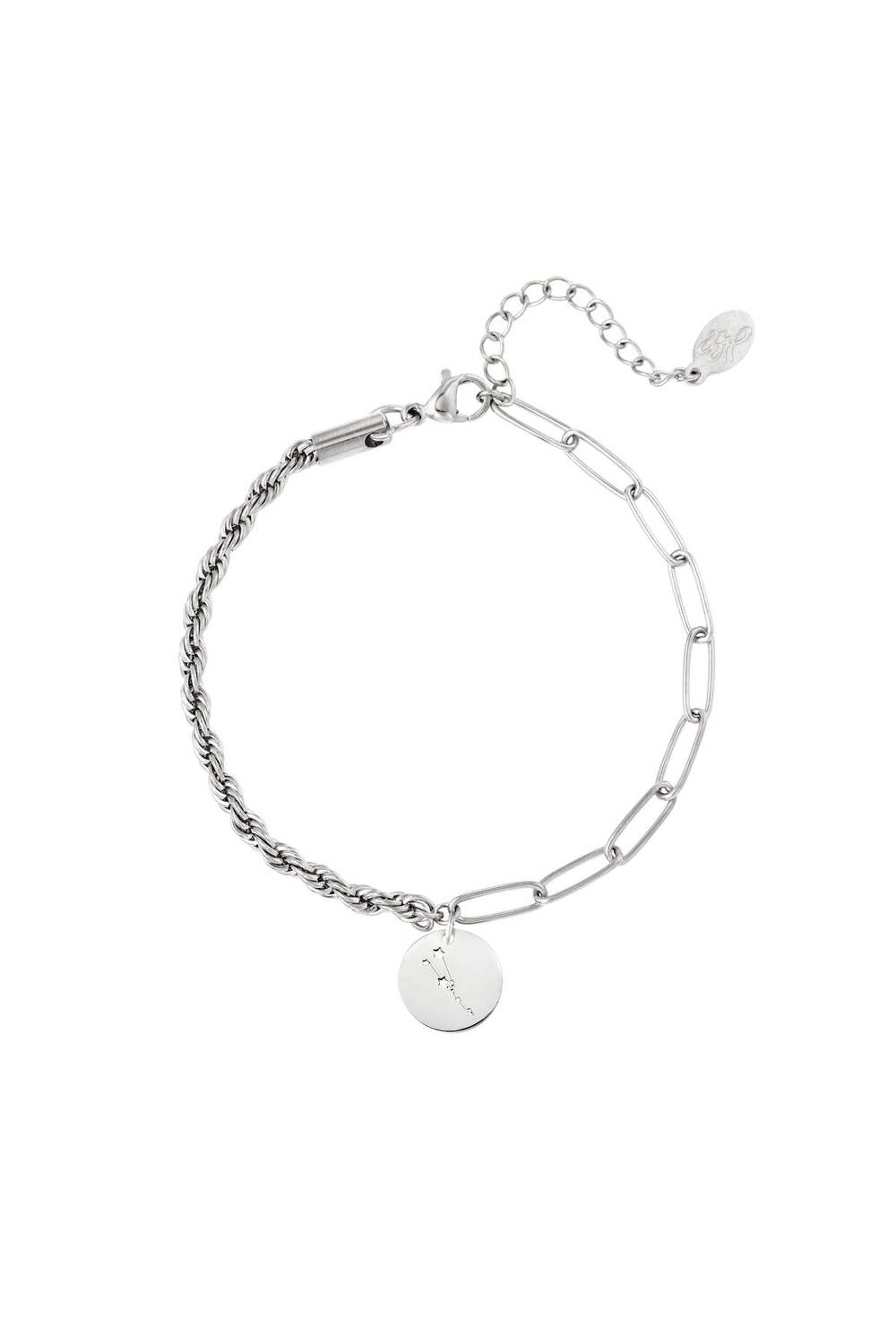 Pulsera signo del zodíaco Tauro Plata Acero inoxidable
