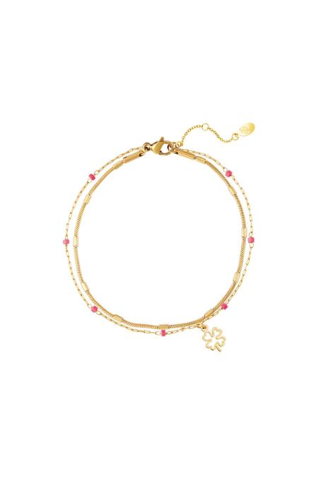 Lucky bracelet Black Stainless Steel