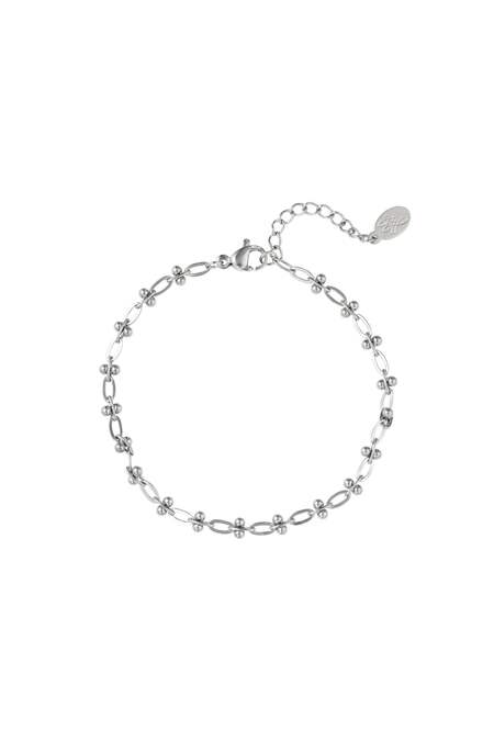 Edelstahlarmband Silber