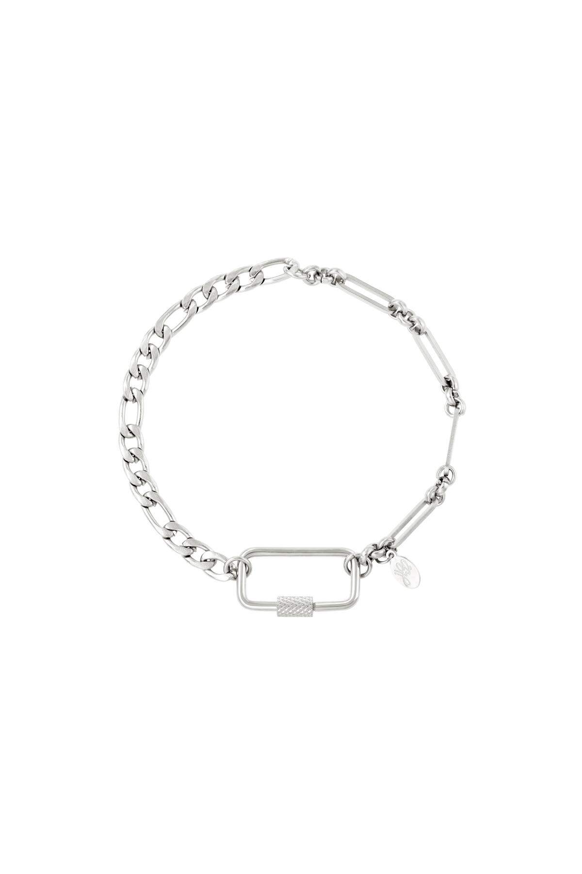 Pulsera de acero inoxidable Plata 