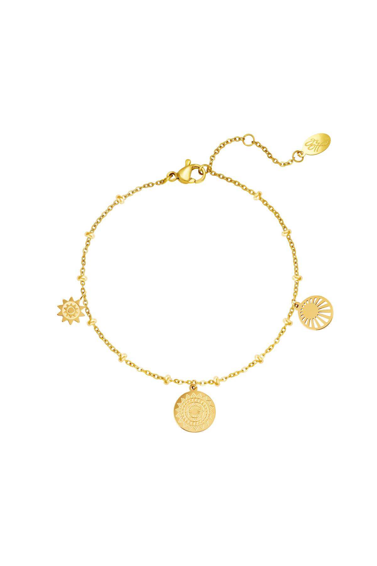Armband universum Goud kleur Stainless Steel h5 