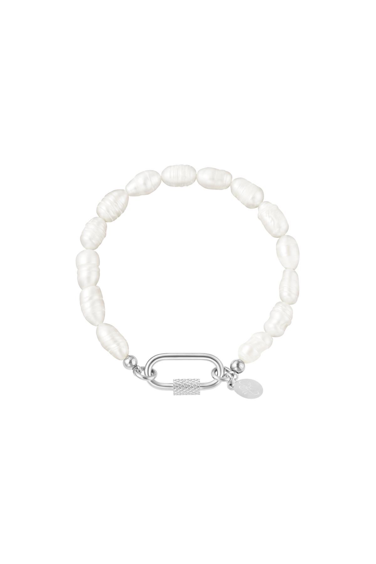 Groothandel Armband Kunstparels Goudkleurig Basisvorm, foto 3 van 3