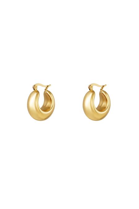 Pendientes De Aro Atrevidos Pequeños Plata Acero Inoxidable