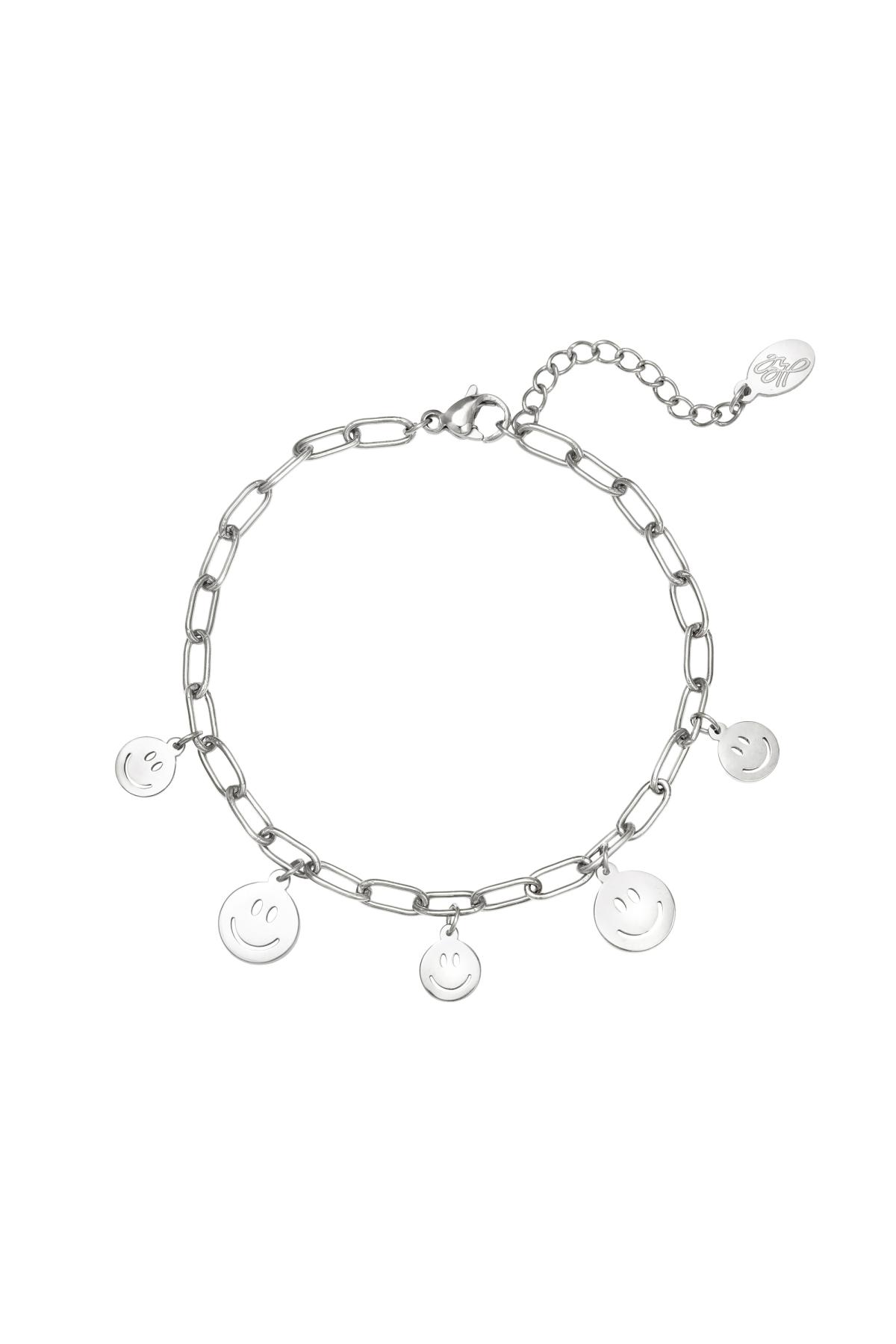 Groothandel Armband RVS met Glimlachend Gezicht Hanger voor Vrouwen Dagelijks Draagbaar Set van 1 Yehwang, foto 5 van 5