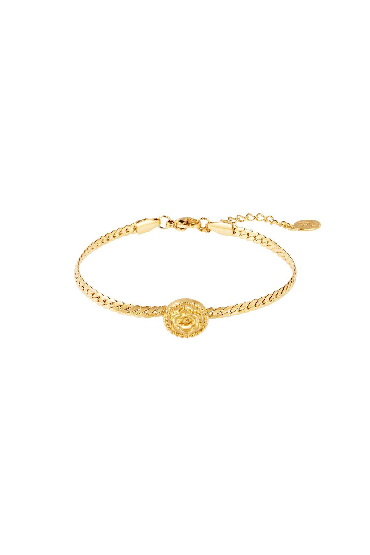 Pulsera rosa Color dorado Acero inoxidable h5 