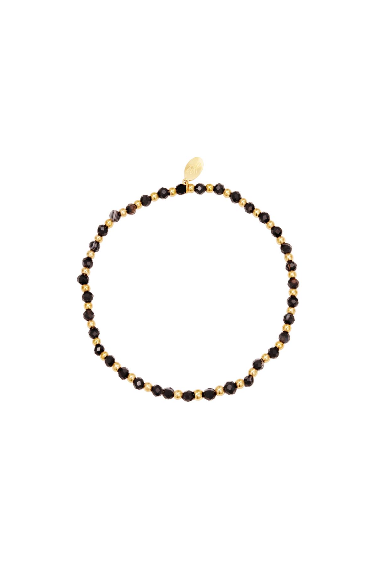 Groothandel Zwart Agaat Kralen Armband Basisvorm Natuursteen Sieraden