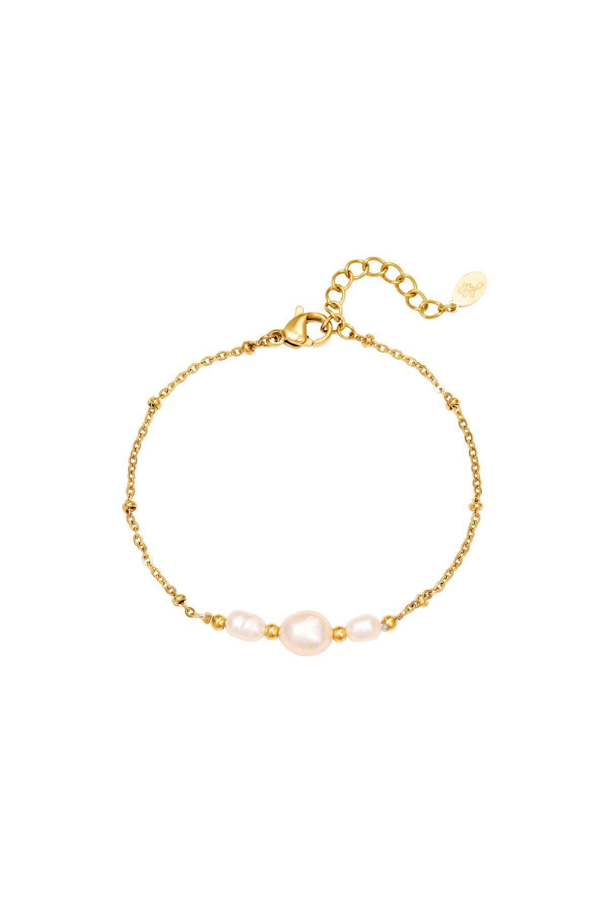Bracelet shine bright Gold Color Stainless Steel