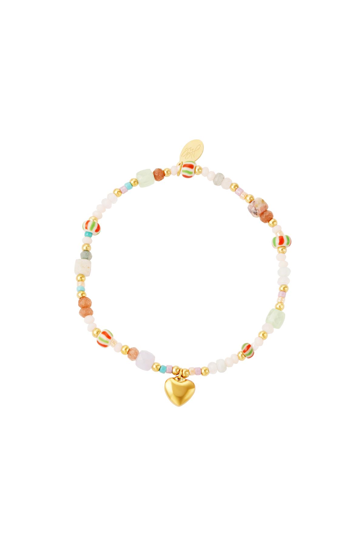 Groothandel Geparel Armband van Natuursteen Statement Sieraden voor Vrouwen - Rose, foto 3 van 3