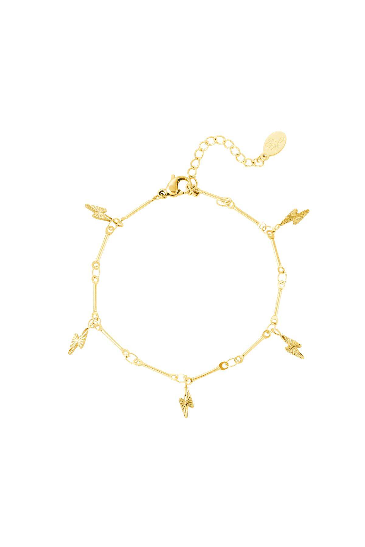 Bracciale fulmine Gold Stainless Steel 