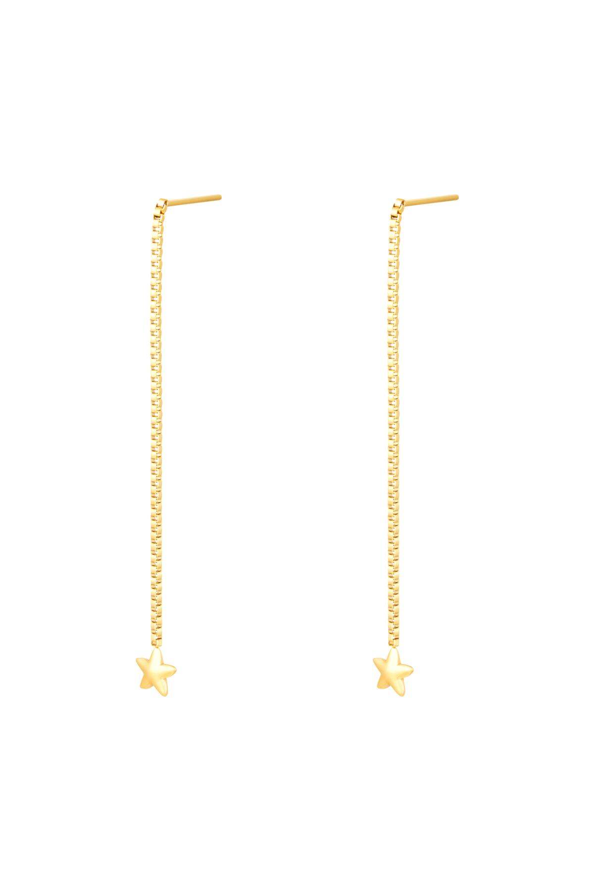 pendientes de acero inoxidable estrella  h5 