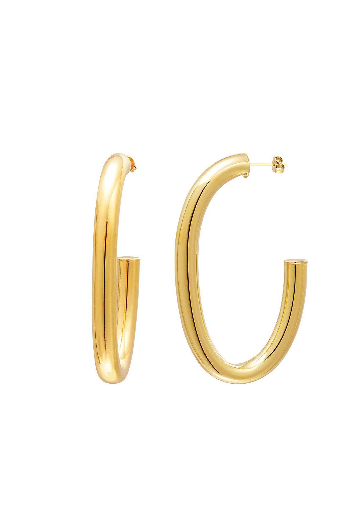 Boucles d'oreilles créoles massives Acier inoxydable h5 