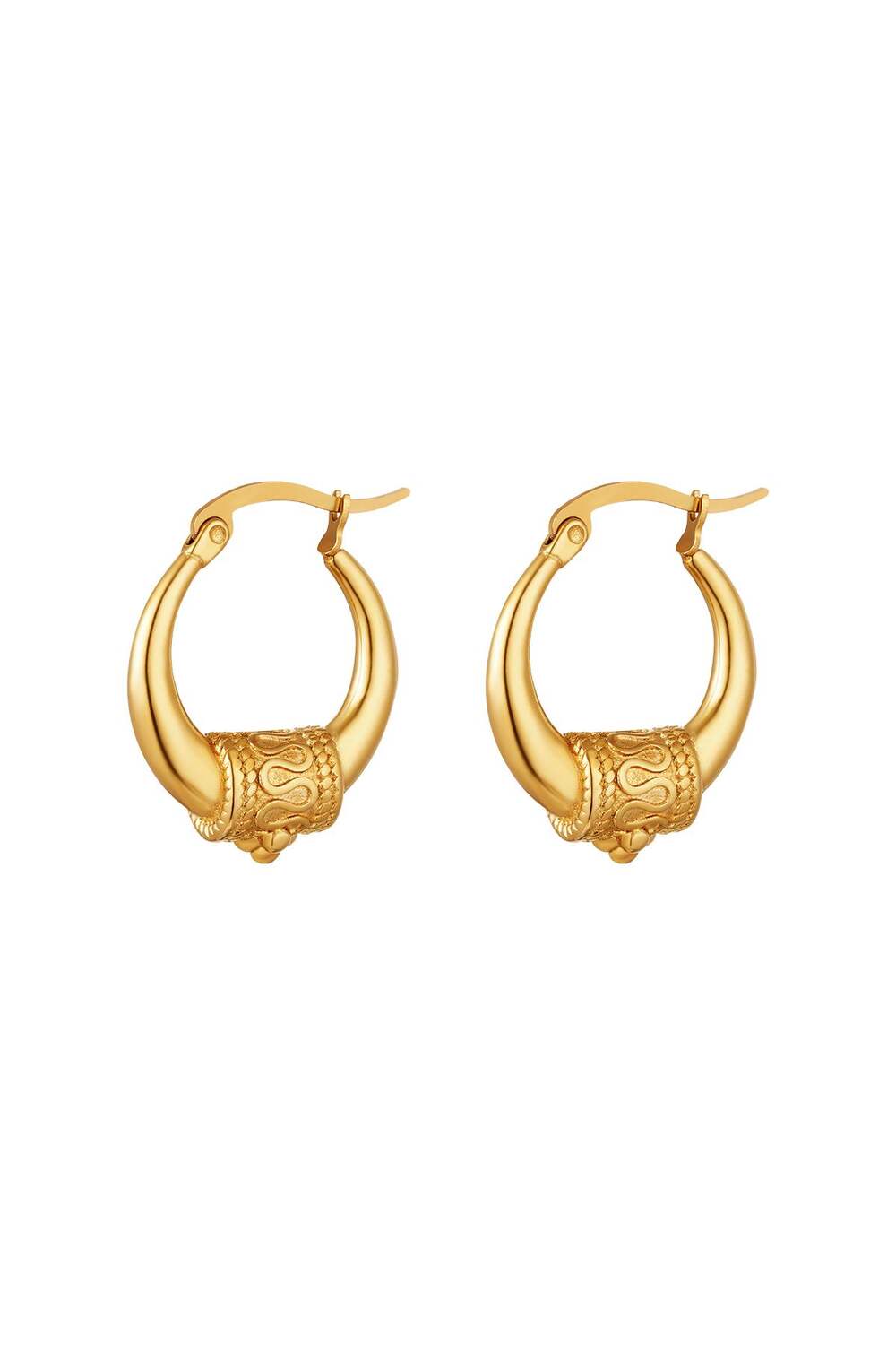 pendientes de acero inoxidable indian vibes - pequeños
