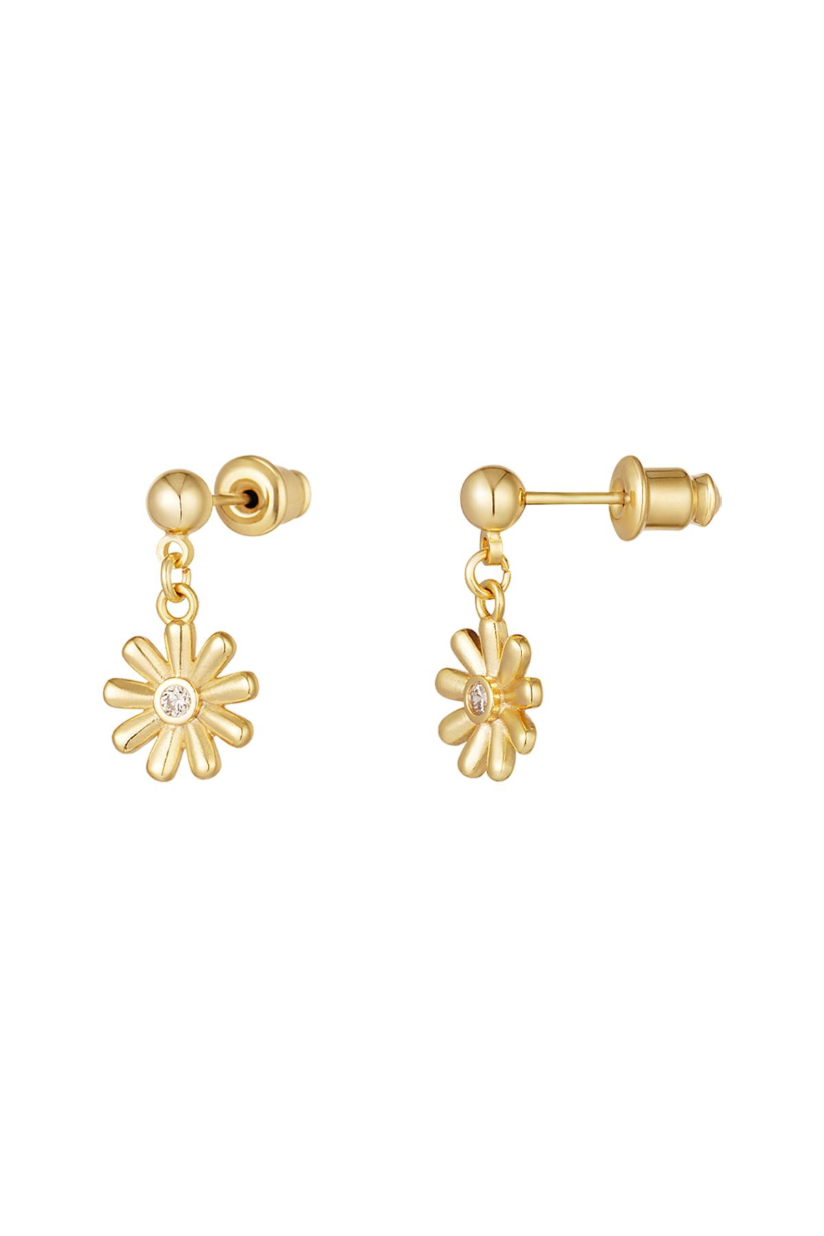 Orecchini margherita - Collezione Sparkle Gold Copper h5 