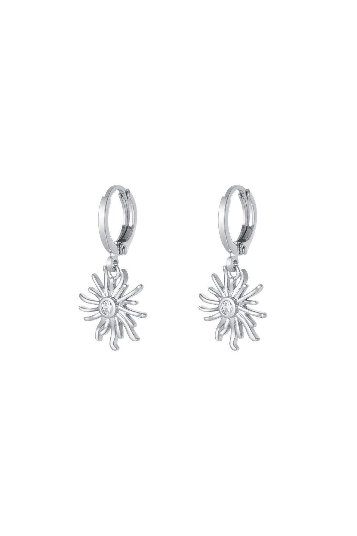 Boucles d'oreilles soleil - Collection Sparkle Argenté Cuivré 