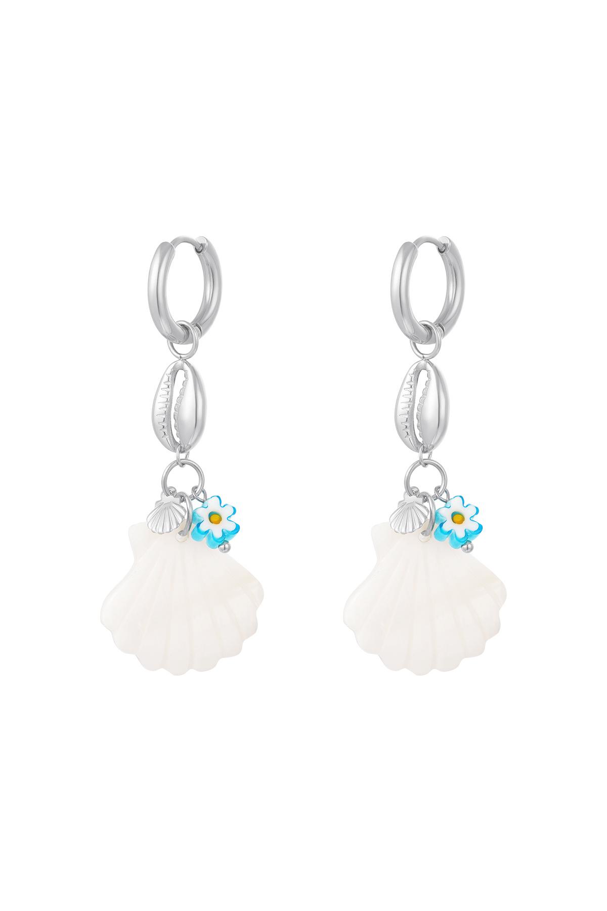 Groothandel Oorringen RVS Goudkleurig Strand Margriet Schelp Design Set van 1, foto 4 van 4