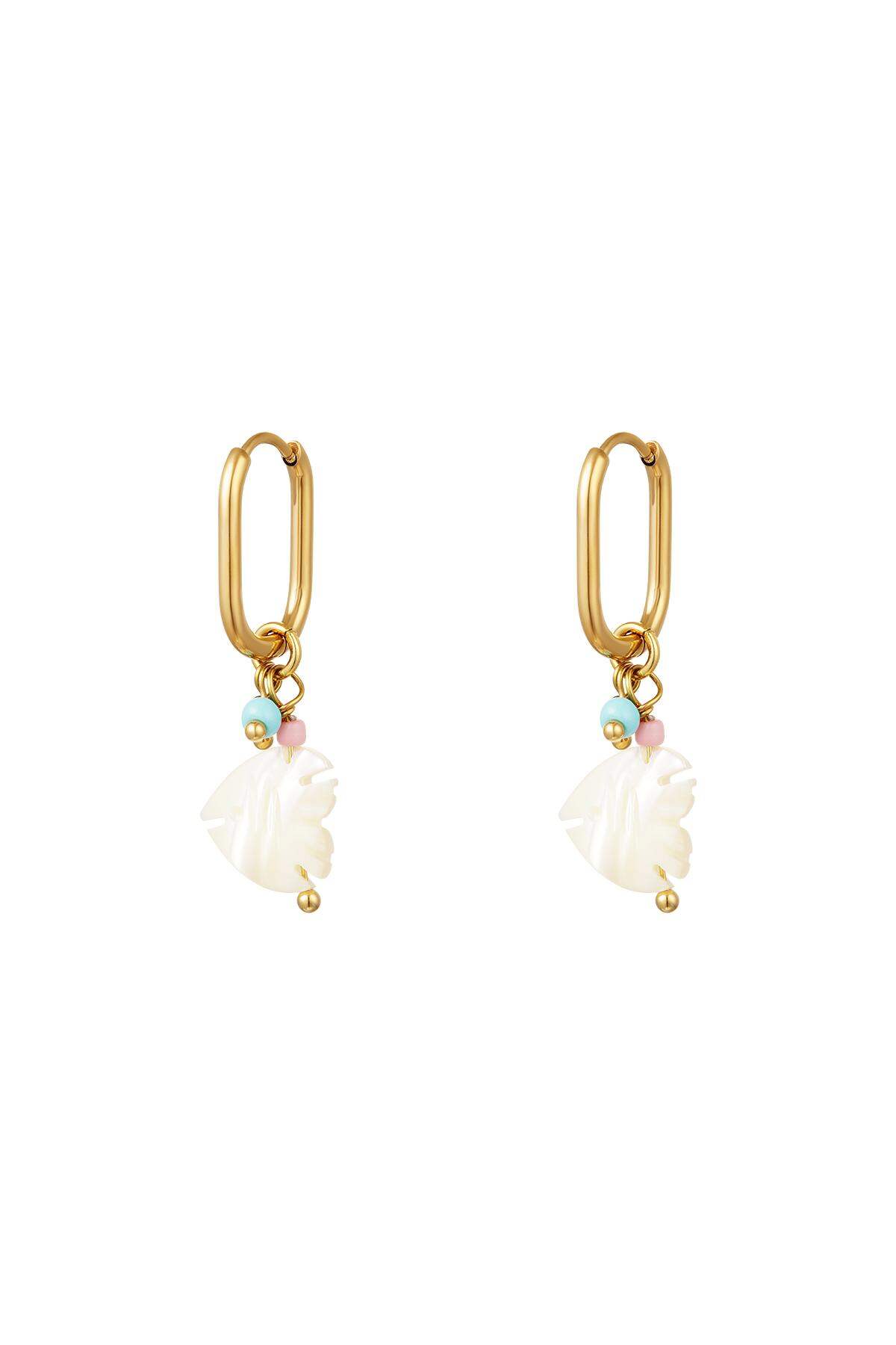 Fish Earrings - Beach Collection Gold Color Stainless Steel