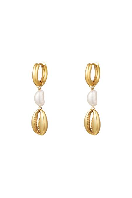 Orecchini di perle - Collezione Beach Gold Stainless Steel 2