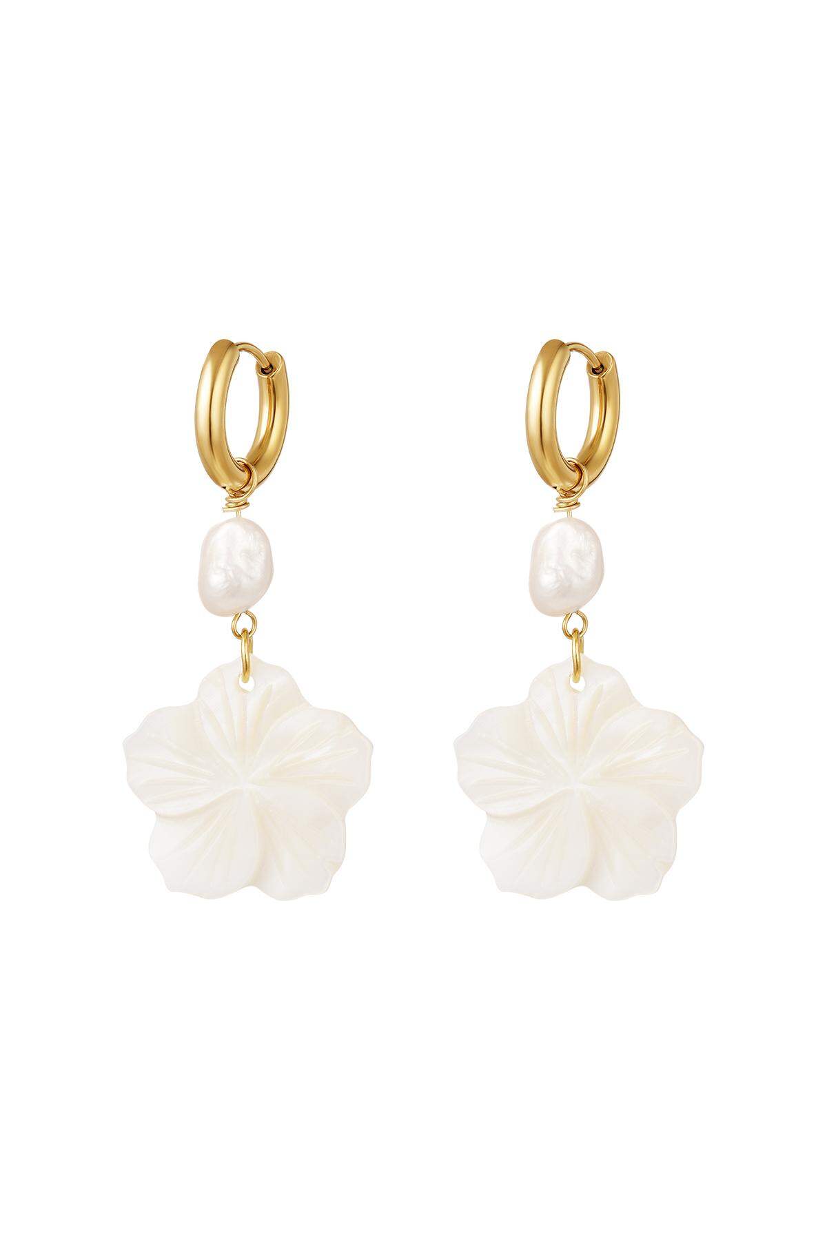 Orecchini Fiore - Collezione Beach Gold Stainless Steel h5 