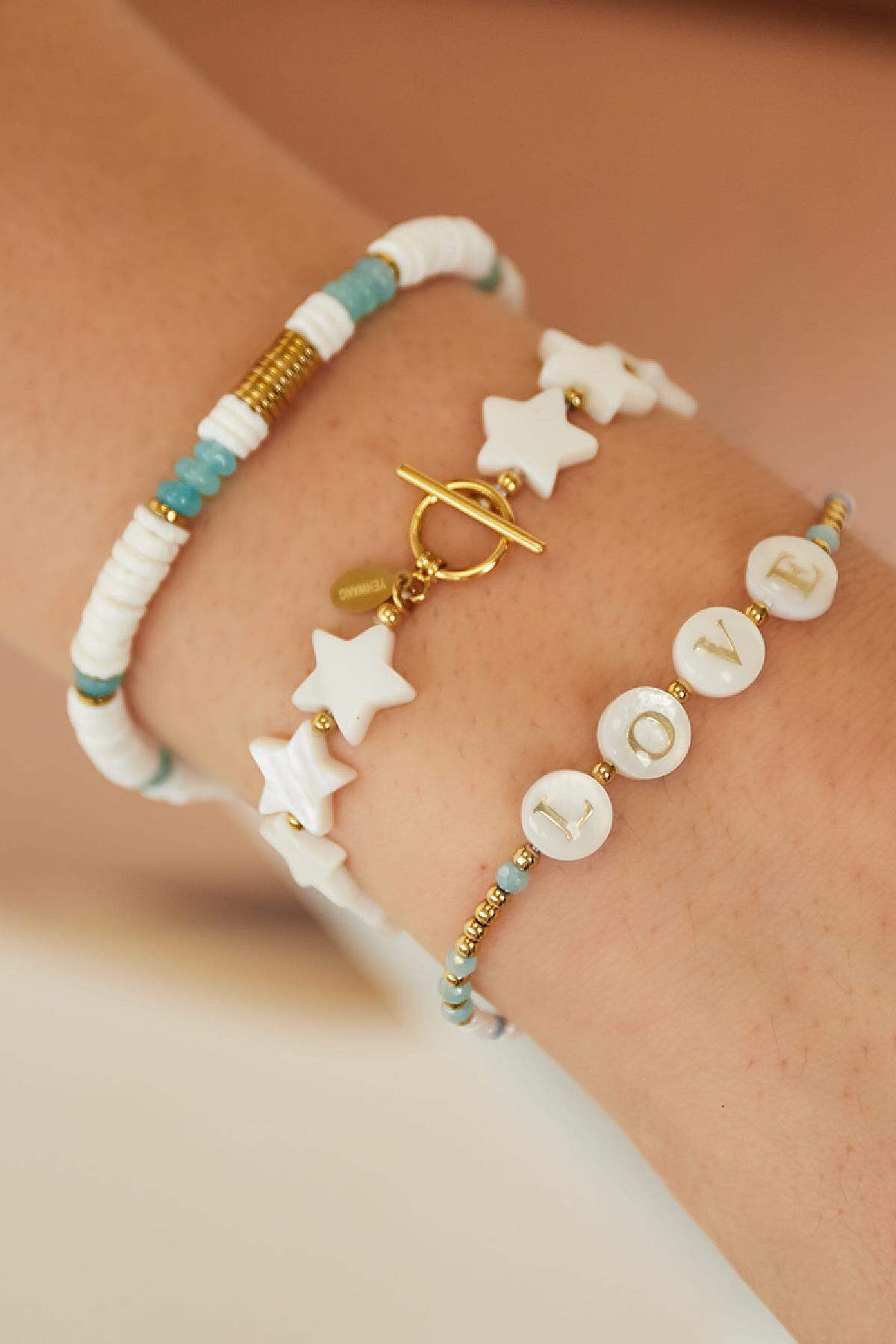 Bracciale stella - Collezione Beach White gold Sea Shells h5 Immagine3