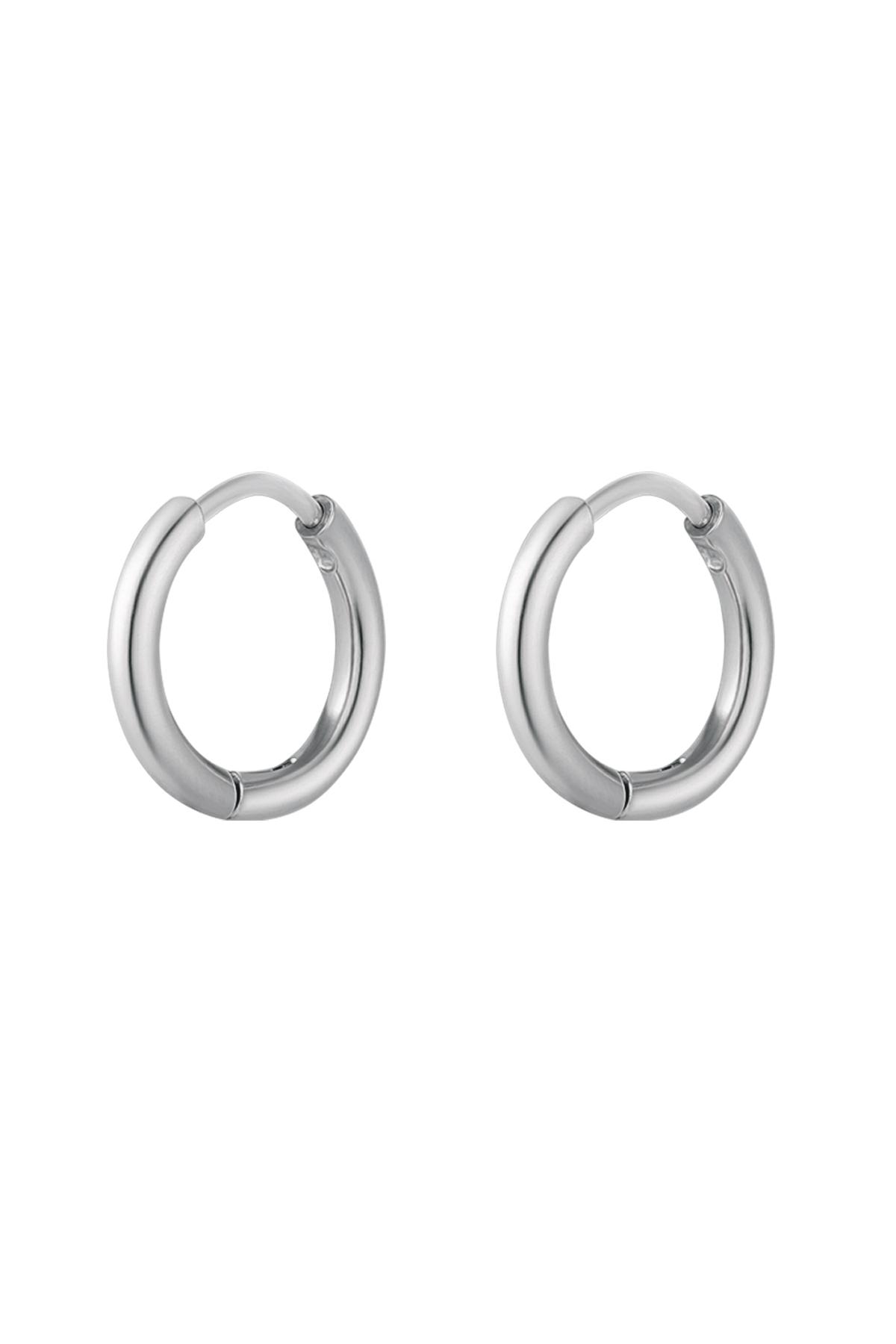 Creoli semplici XS Silver Color Stainless Steel h5 